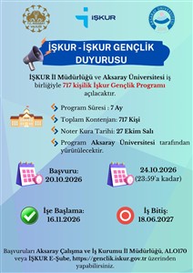 İŞKUR Gençlik Programı Başvuruları Başlıyor!